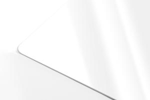 PVC wit - glanzend of mat