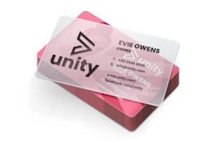 Print plastic business cards at Drukzo