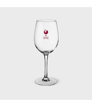 Printed cabernet blanc white wine glasses