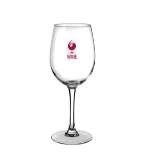 Printed cabernet blanc white wine glasses