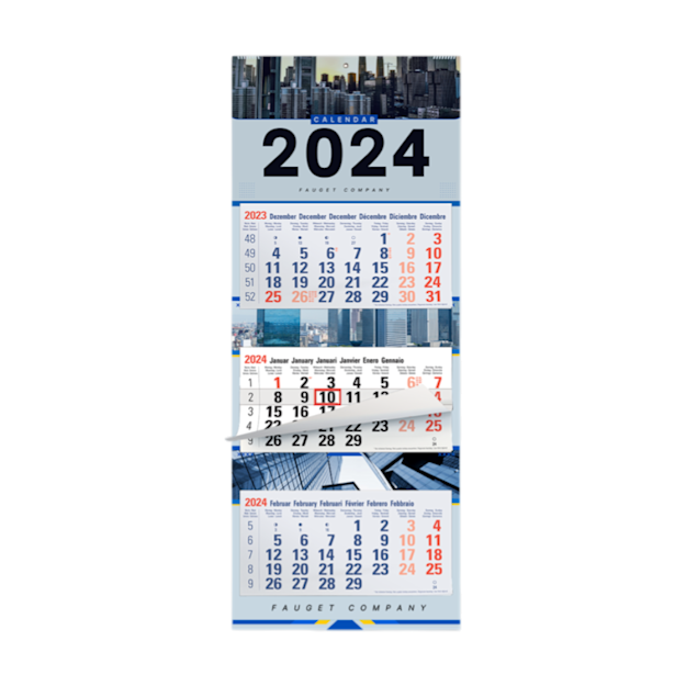 Calendrier 3 mois large