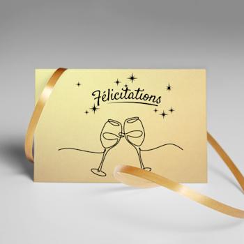 Cartes postales avec finition deluxe