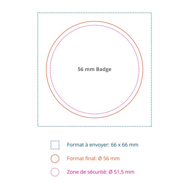 Badges : Ø 56mm