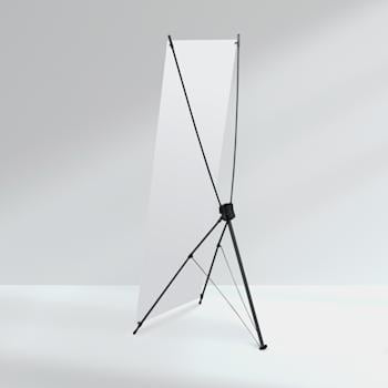 Banners with X frame