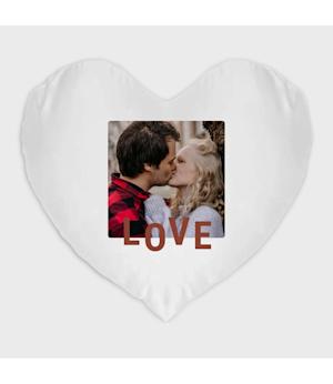 Fotokissen herzförmig