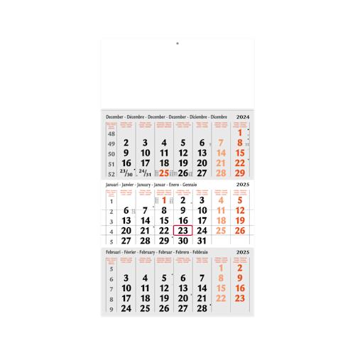 3 Maandskalender standaard