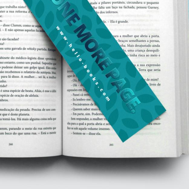 Bookmarks with Spot UV foil paper finish, available at HelloPrint