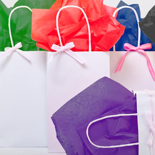 Unbedrucktes Seidenpapier