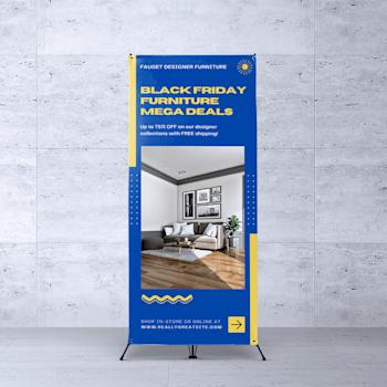 Banners with X frame