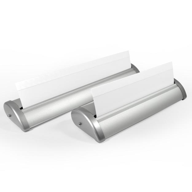 Mini roll-up banners foot