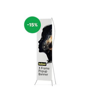 Banners with X frame