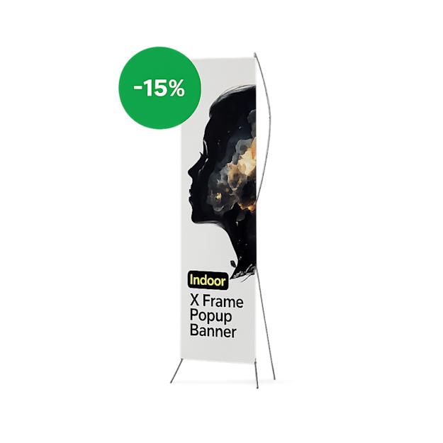 Banners with X frame