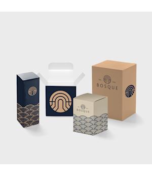 Scatole pieghevoli con linguetta