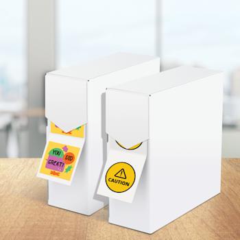 Autocollants en film blanc