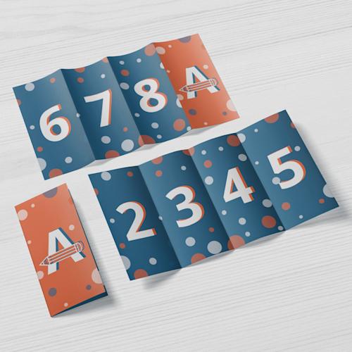 Wikkelvouw folders (8 zijdes)