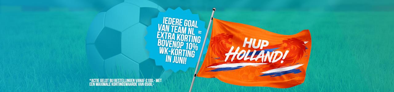 In juni tot wel 20% <br>korting tijdens het WK!