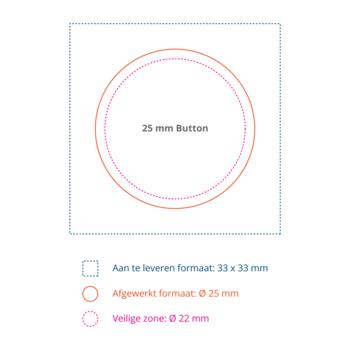 Buttons: Ø 25mm