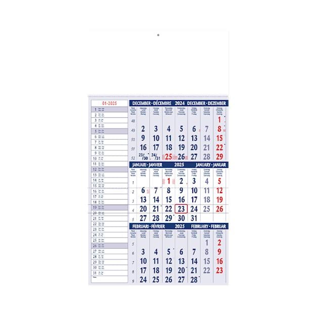 3 Monats Memoboard Kalender