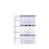 3 Monats Memoboard Kalender
