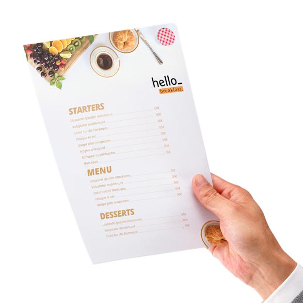 Menù classico su una pagina