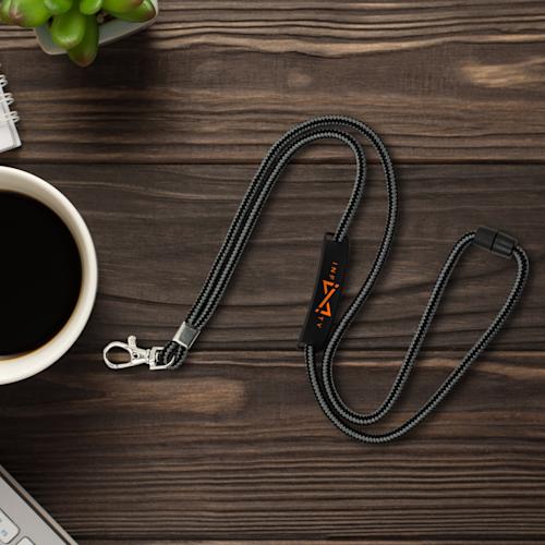 Koord lanyard met logo