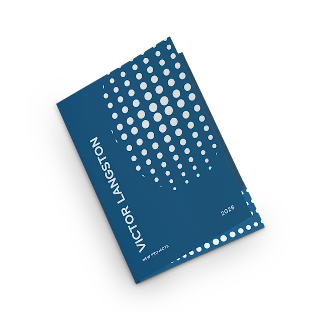 Presentatiemap met gelijmd vak