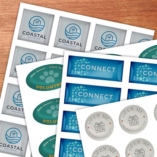 Pegatinas con relieve