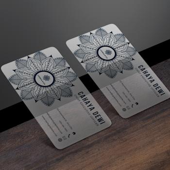 Cartes de visite PVC transparent