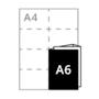 <strong>411x148mm,</strong> gefaltet zu <strong>A6</strong>