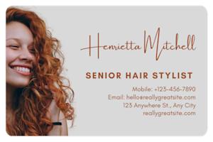 Biglietti da visita per parrucchieri