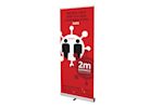 COVID-19 Red Roller Banners