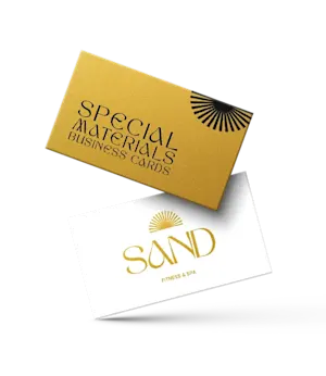 Business cards with Special materials, available at HelloPrint