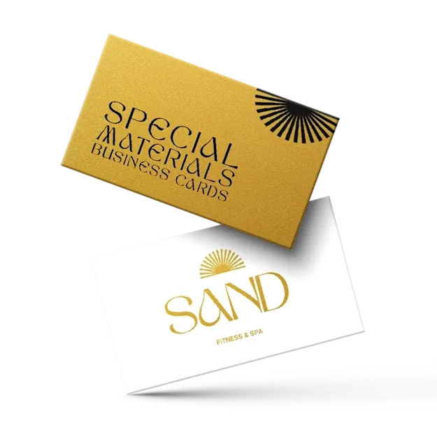 Cartes de visite matériaux spéciaux