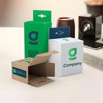 Caja de solapas con colgador