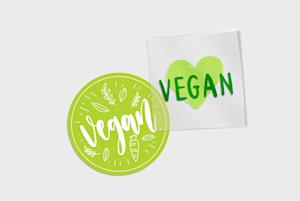 Pegatinas veganas