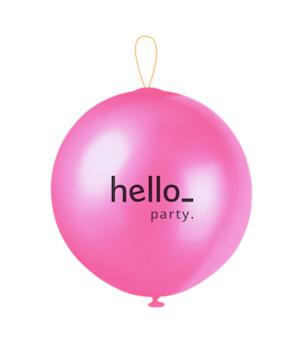 Personalised punch balloons, printed with your text, or logo