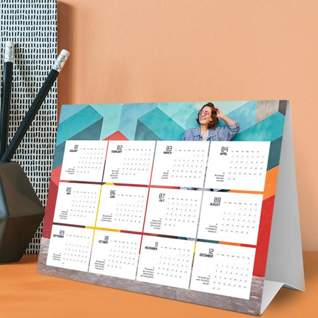Calendario plegable