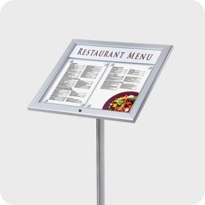 Menustandaard met LED verlichting
