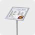 Menustandaard met LED verlichting