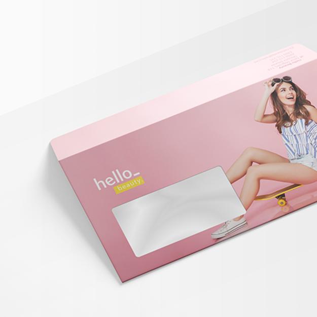 Enveloppe avec impression surface complète