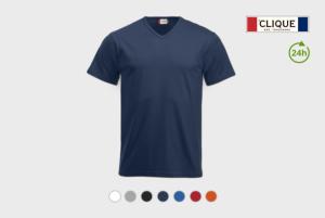 Basic V-neck T-shirt Clique