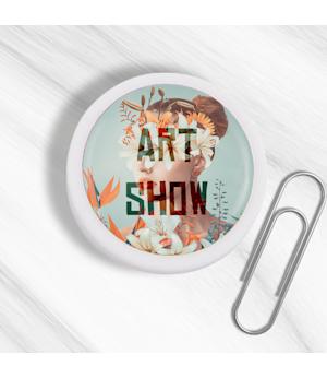 Aimant rond effet doming