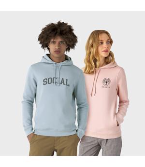 Sweat à capuche coton bio unisexe
