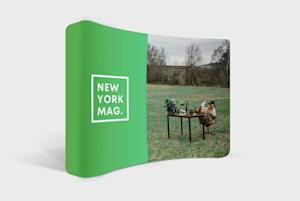 Curved Stretch Wall with Bent Corners