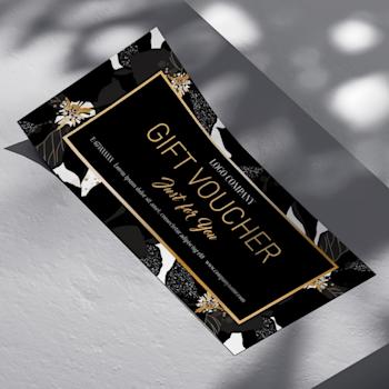 Bons cadeaux avec finitions luxueuses