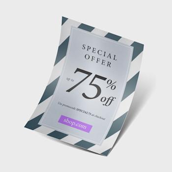 Flyers met speciale papiersoorten