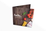 Half fold menucards