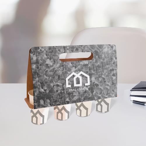 Kartonnen bekerhouder