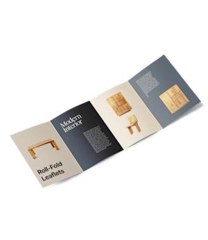 Dépliant 3 plis roulés - 4 volets
