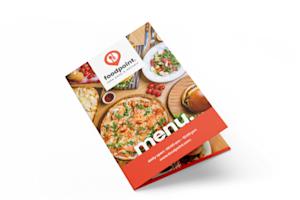 Enkel gevouwen menukaarten